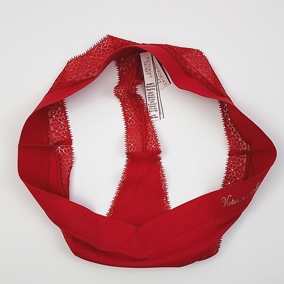Victoria's Secret 2 Prs Red Very Sexy + Incredible Thong String Panties Sz Large - Picture 16 of 16
